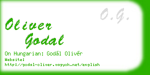 oliver godal business card